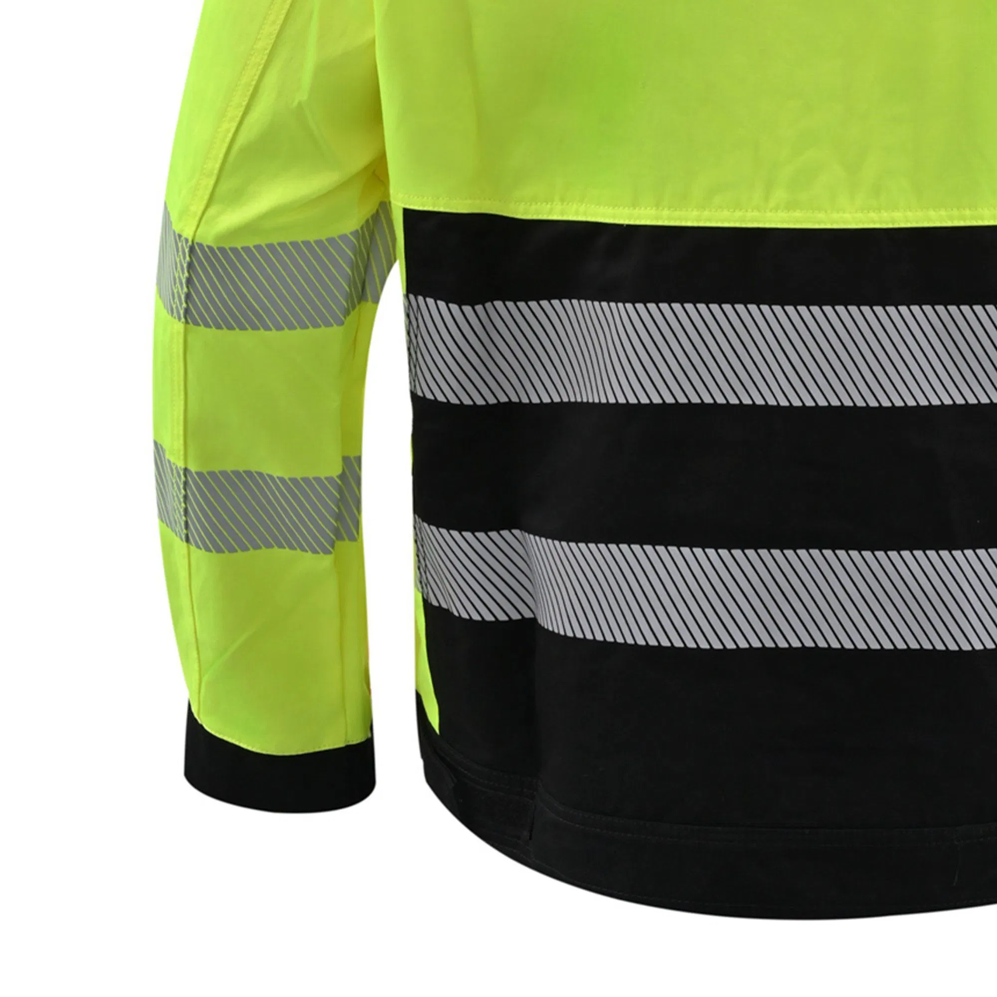 Chaqueta de seguridad reflectante de alta visibilidad, transpirable y waterproof para ropa de trabajo del personal de sanidad y seguridad