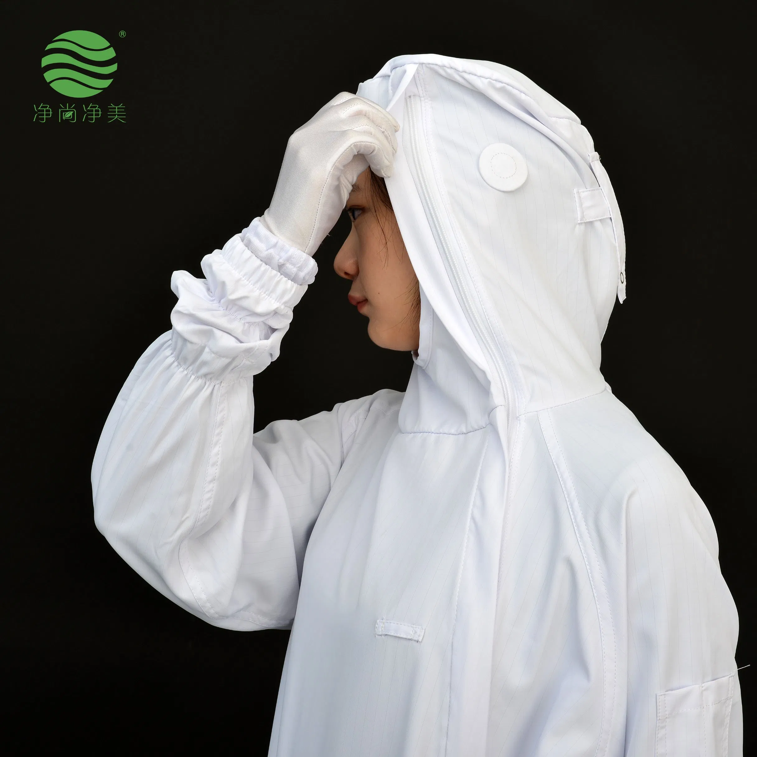 Jsjm1028-8 Ropa de seguridad antiestática ESD con capucha impermeable de fábrica china