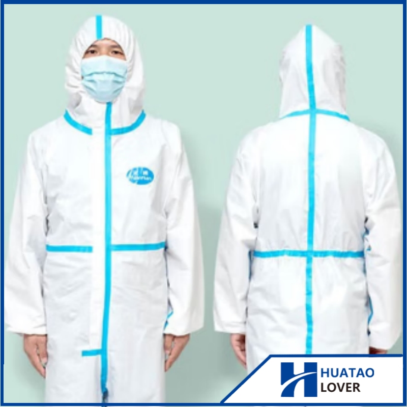 Ropa de protección desechable médica, batas de aislamiento