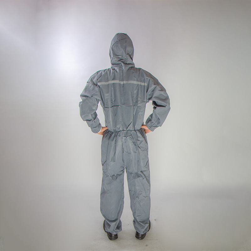 Traje Químico Desechable Cubierto Protección Completa Ropa Protectora