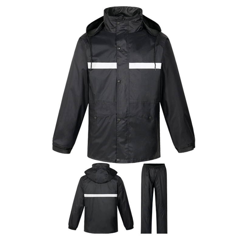 Chaqueta y pantalones de lluvia con logo personalizado de alta visibilidad, traje de lluvia, ropa de trabajo, ropa de seguridad