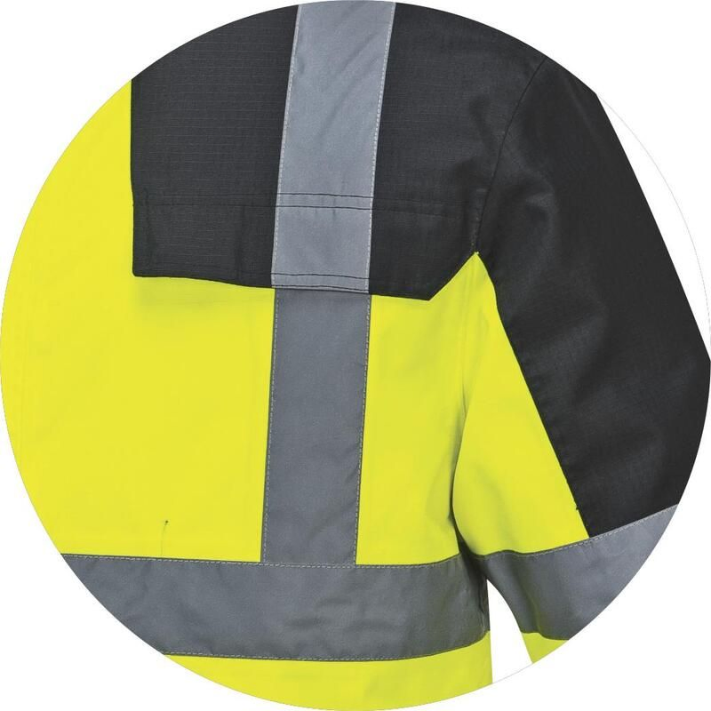 Chaqueta reflectante de protección personal para la construcción, ropa de trabajo, vestimenta de seguridad laboral