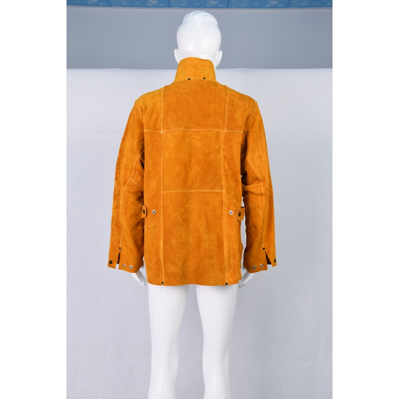 Chaqueta de soldadura resistente a cortes Ropa de cuero Ropa de dos piezas