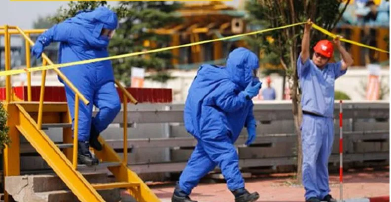Aplicación de ropa de protección criogénica 8