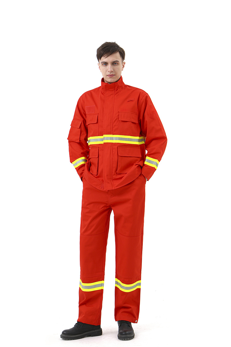 100%Cotton Ropa de trabajo ignífuga y antistática resistente al fuego para trabajadores