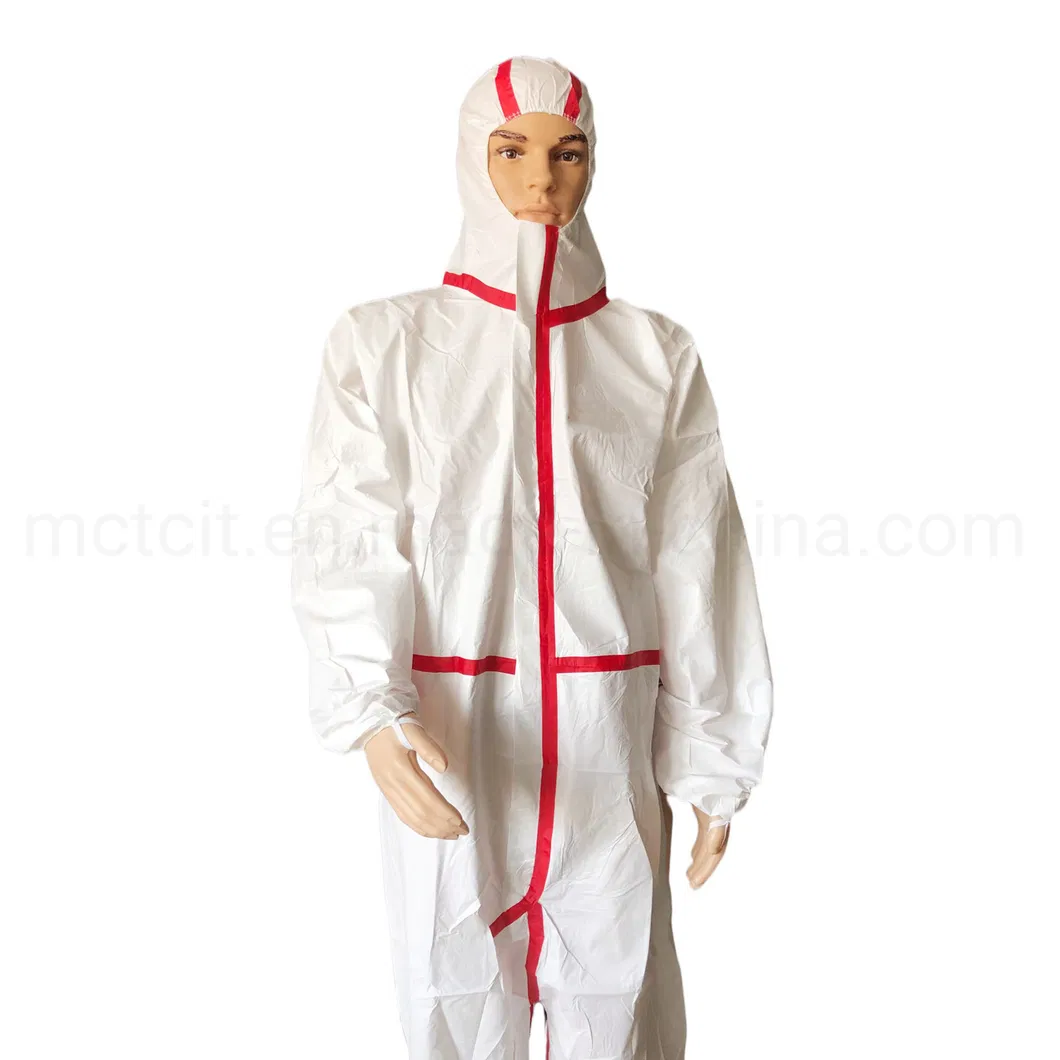Ropa protectora desechable laminada de no tejida para protección química industrial