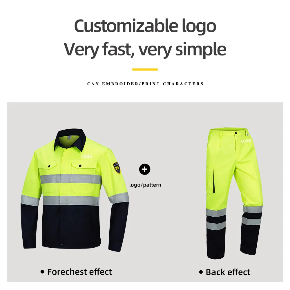 Uniformes de trabajo de alta visibilidad para construcción de carreteras, overoles de trabajo Hi Vis, ropa de trabajo antiestática