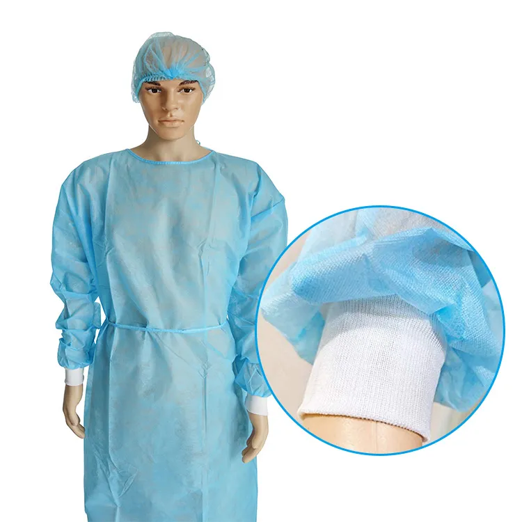 Ropa de protección médica aislante impermeable desechable no tejida de nivel AAMI 2