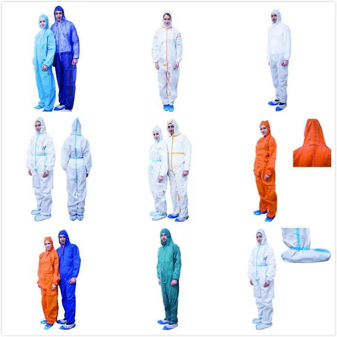 Ropa industrial protectora desechable tipo overol