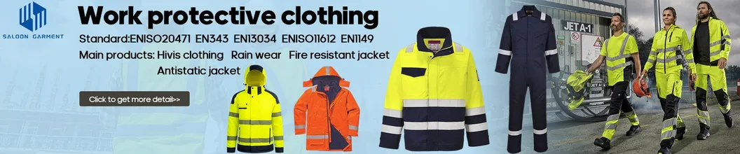 Ropa de trabajo Hivis con cinta reflectante para seguridad, mono protector para trabajo