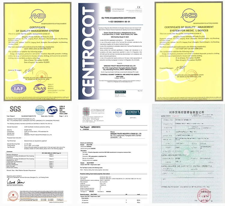 Certificaciones Traje de Seguridad En14126