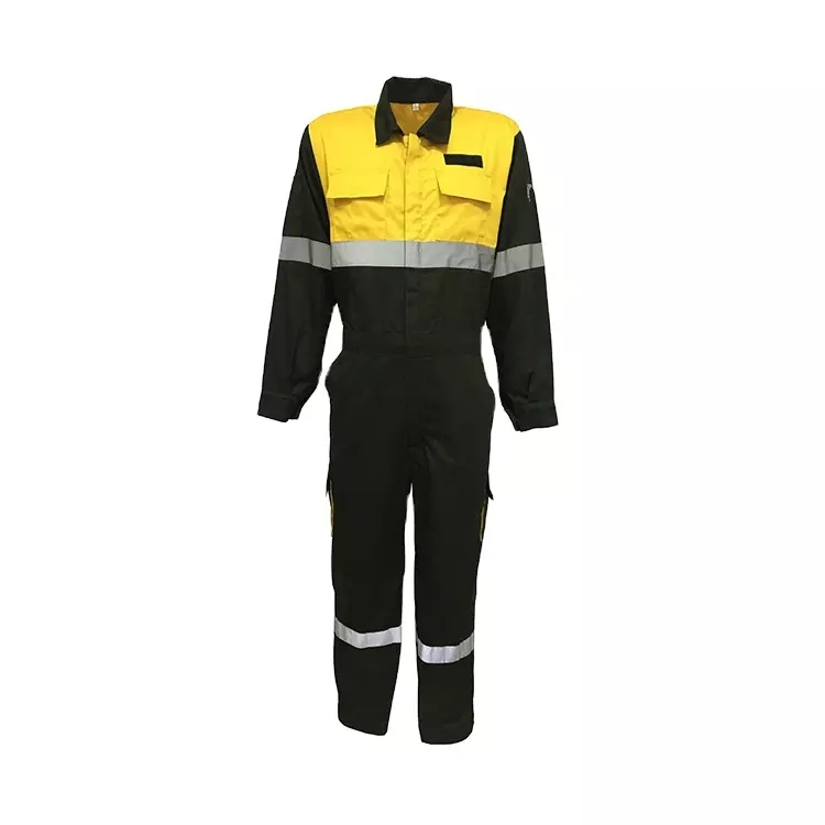 Mono industrial protector de poliéster y algodón con color y retardante de llama