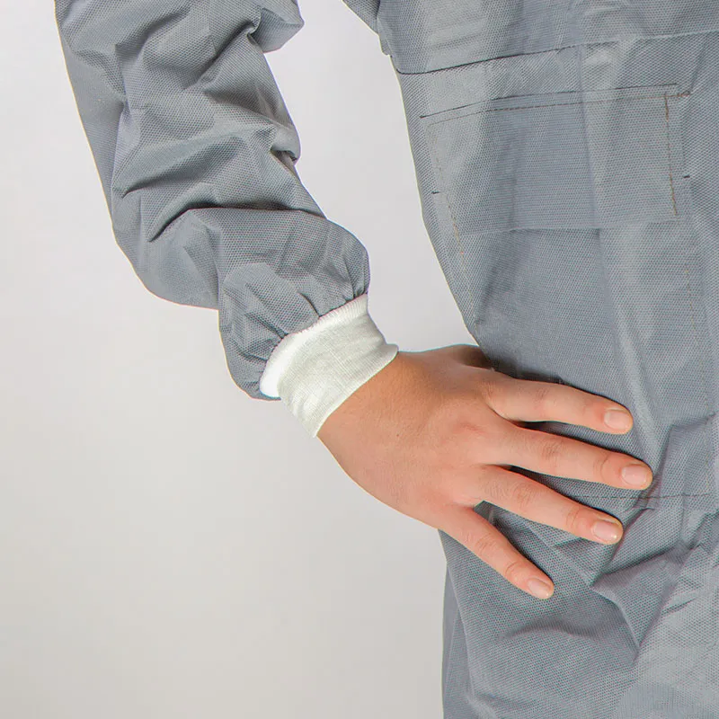 Traje Químico Desechable Cubierto Protección Completa Ropa Protectora