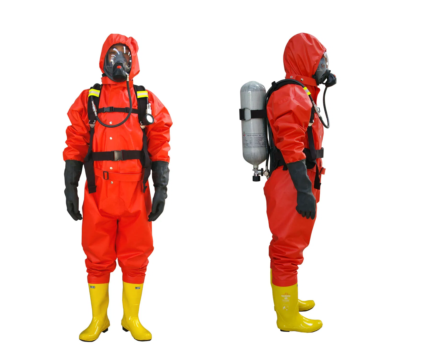 Ropa protectora química semicerada de tipo ligero de PVC
