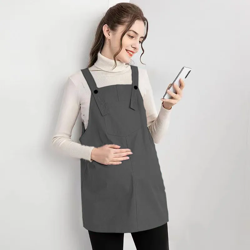 Ropa de protección contra la radiación para mujeres embarazadas, chalecos, vestido, bolsillo para el vientre