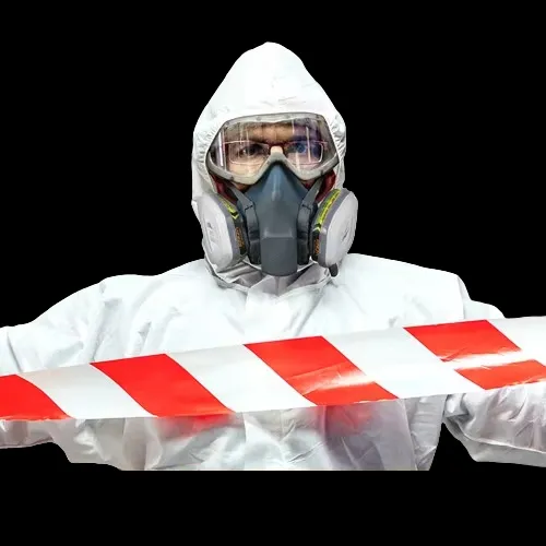 Cubierta protectora absorbente de partículas dañinas de polvo, antiestática, libre de silicona, ropa de seguridad transpirable