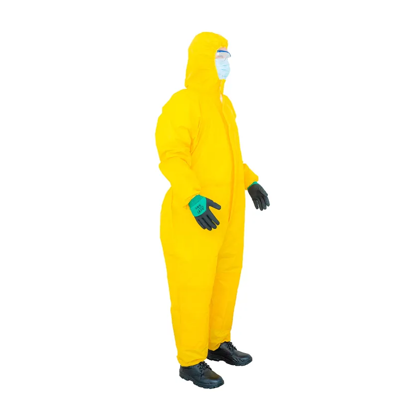 Protección química ropa protectora gruesa 4
