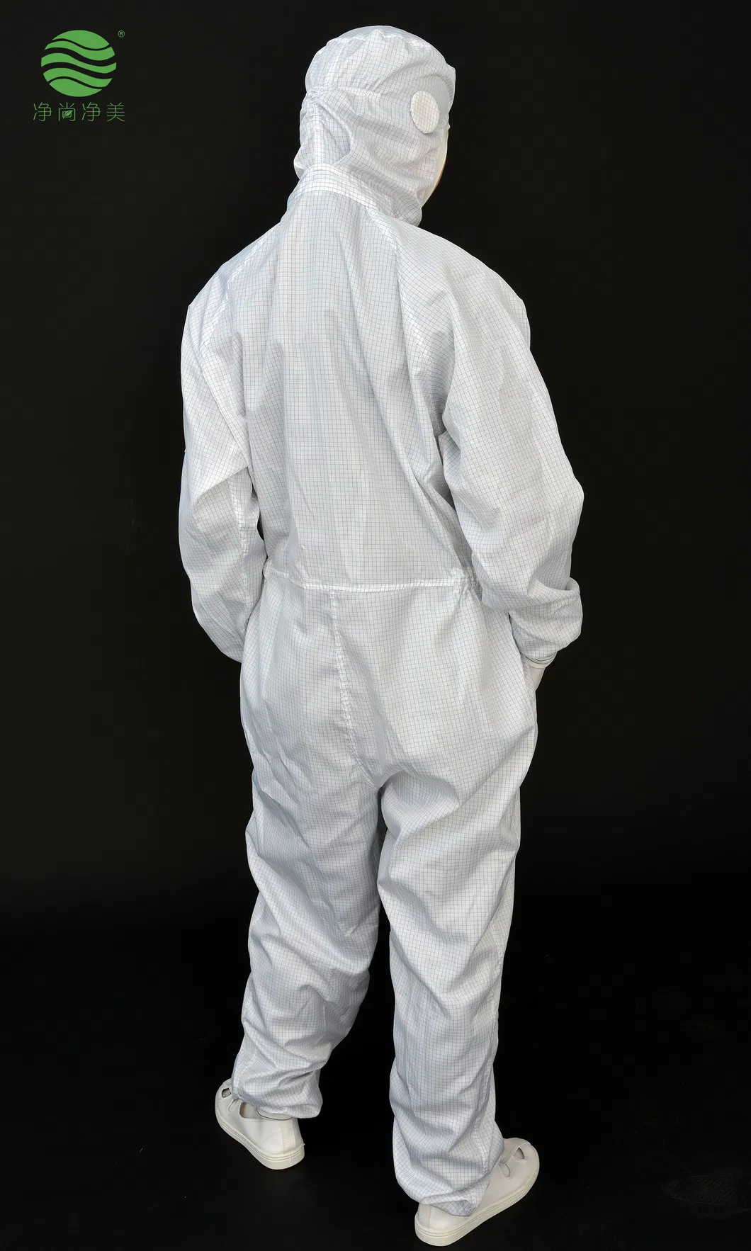 Ropa resistente al calor y antiestática para trabajadores de salas limpias de la industria biofarmacéutica con soporte para mascarilla