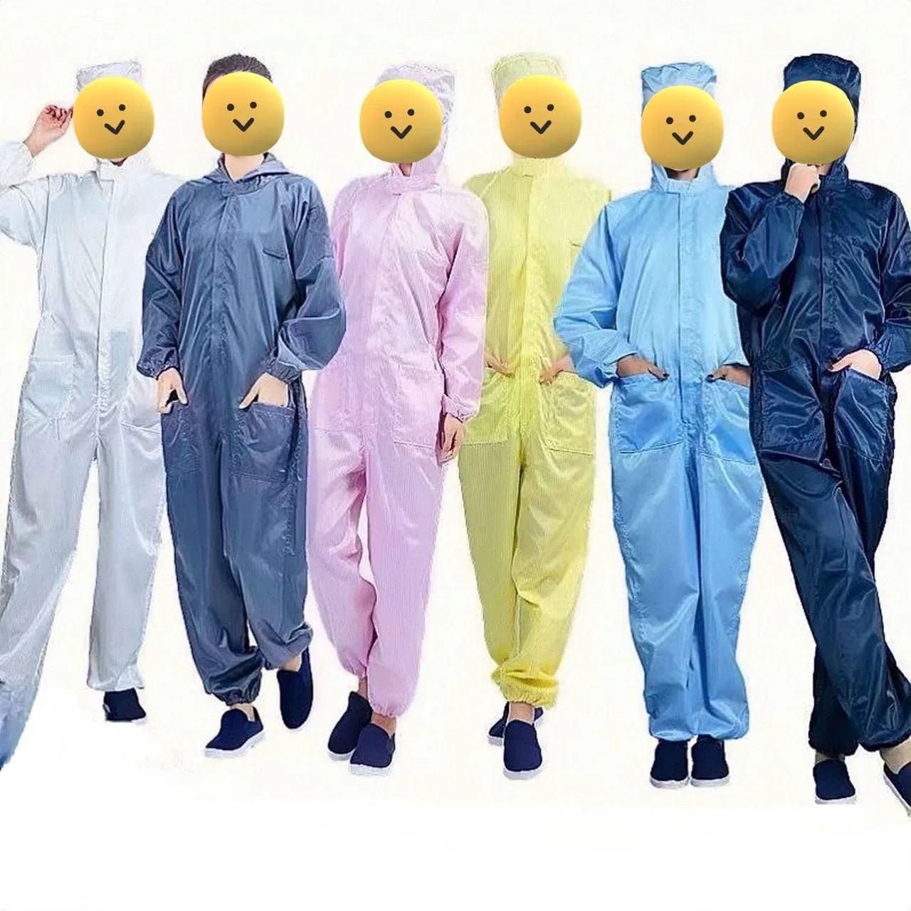 Uniformes de trabajo al por mayor, bata de laboratorio antiestática, ropa protectora para uso en sala limpia