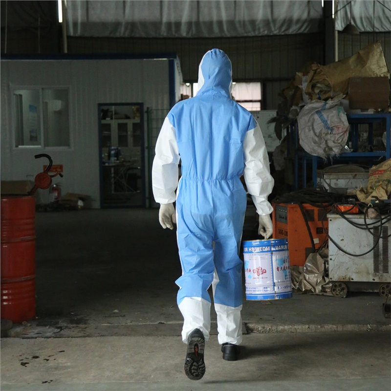 Ropa de protección química personal OEM Guardwear, ropa protectora desechable de seguridad PP
