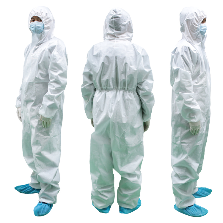 Mono desechable impermeable antistático de microporo ropa de protección