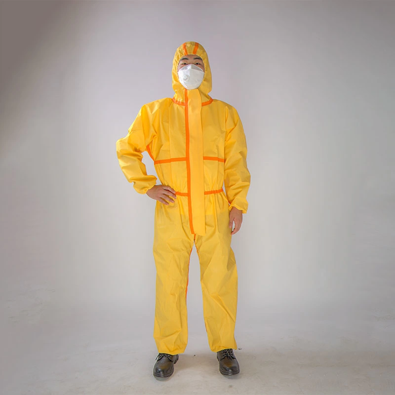 Ropa protectora química desechable de PP y PE no tejido grueso L XL XXL