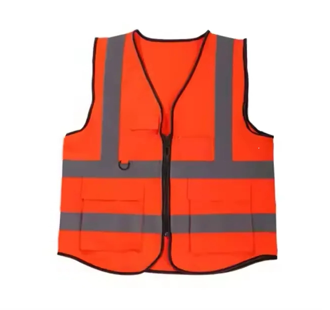 Chaleco de alta visibilidad chaqueta reflectante con bolsillos ropa reflectante de construcción