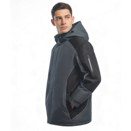 Abrigo acolchado de invierno transpirable para hombre, ropa de seguridad personalizada para soldadura