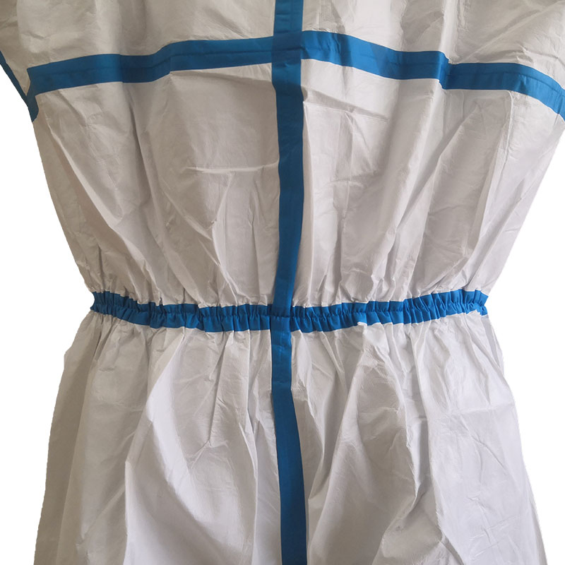 Ropa de protección médica desechable de emergencia de tipo Non Woven En14126 5b 6b ropa de protección química