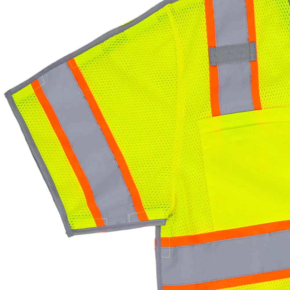 Clase 2 Camisas de Seguridad de Manga Corta Transpirables de Alta Calidad y Alta Visibilidad Ropa de Seguridad Reflectante