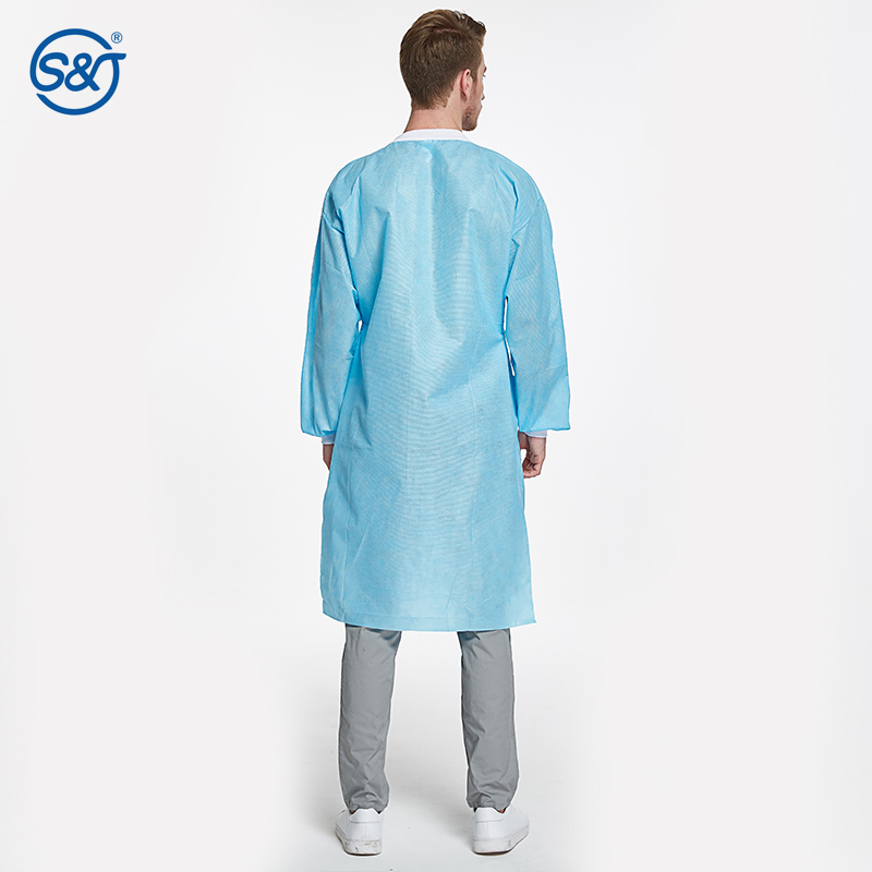 Ropa desechable médica unisex de SMS no tejido de SJ Protective