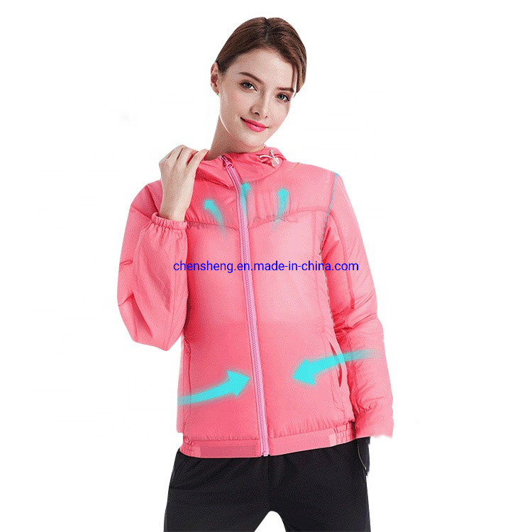 Ropa de enfriamiento unisex a bajo precio, protectora del sol, con aire acondicionado para el verano al aire libre