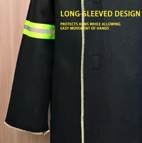 Detalle traje de escape de incendio