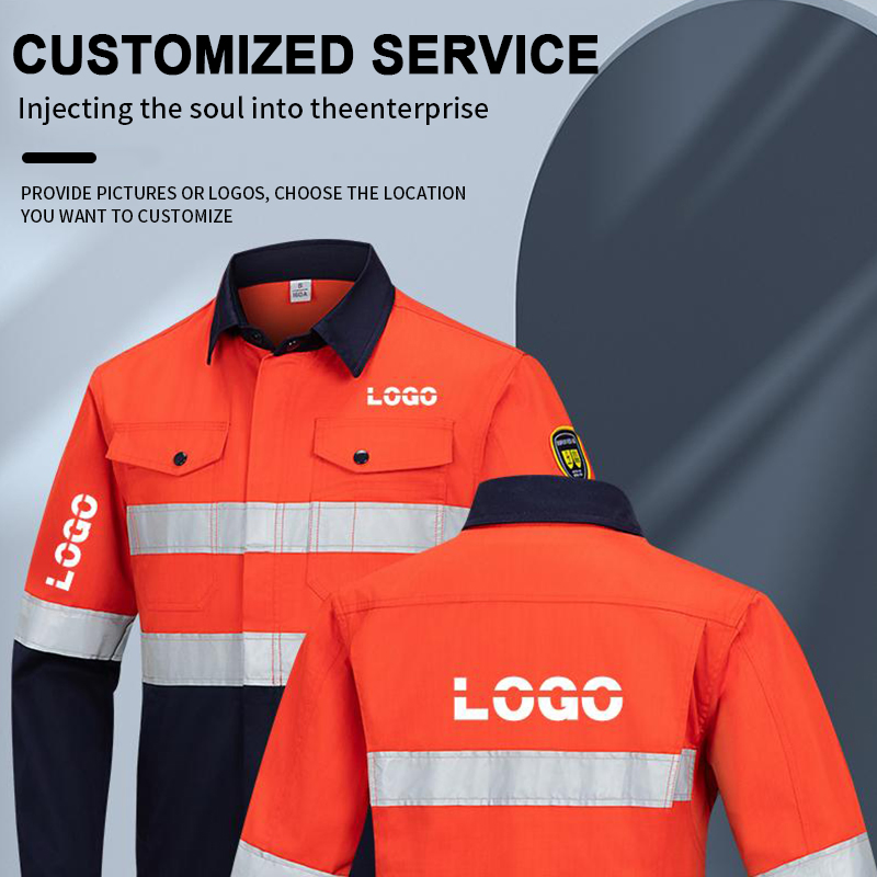 Ropa de Trabajo Protectora Uniforme Industrial 65/35 Poliéster Algodón Reflectante Antiestático Ropa de Seguridad para Fábrica