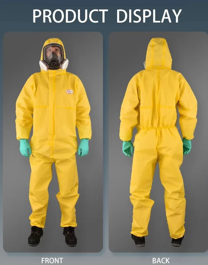 Proveedor de trajes desechables de EPI, ropa de protección, overoles desechables, ropa protectora química