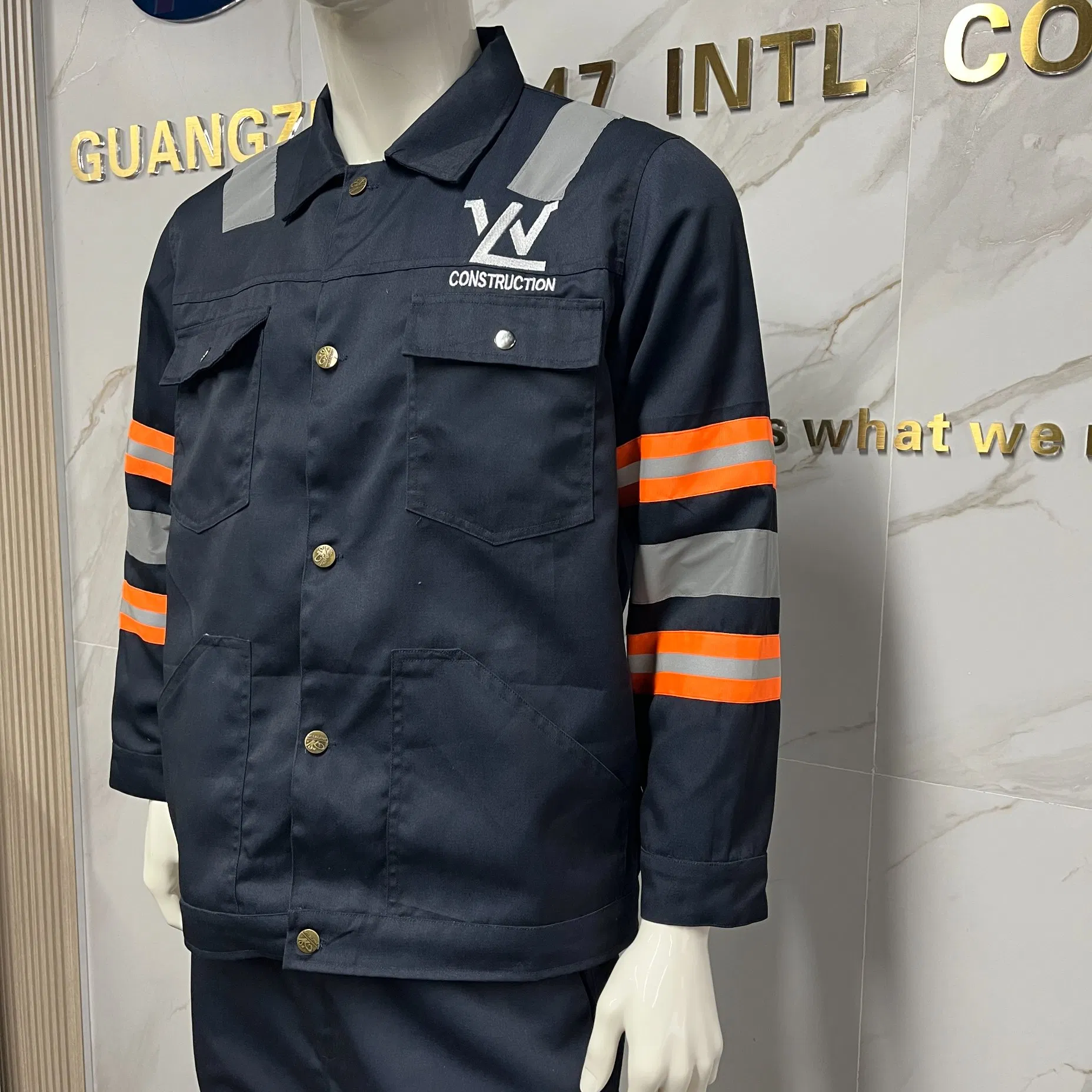 Mono de protección ignífugo de algodón, ropa de trabajo segura, antiestática para construcción