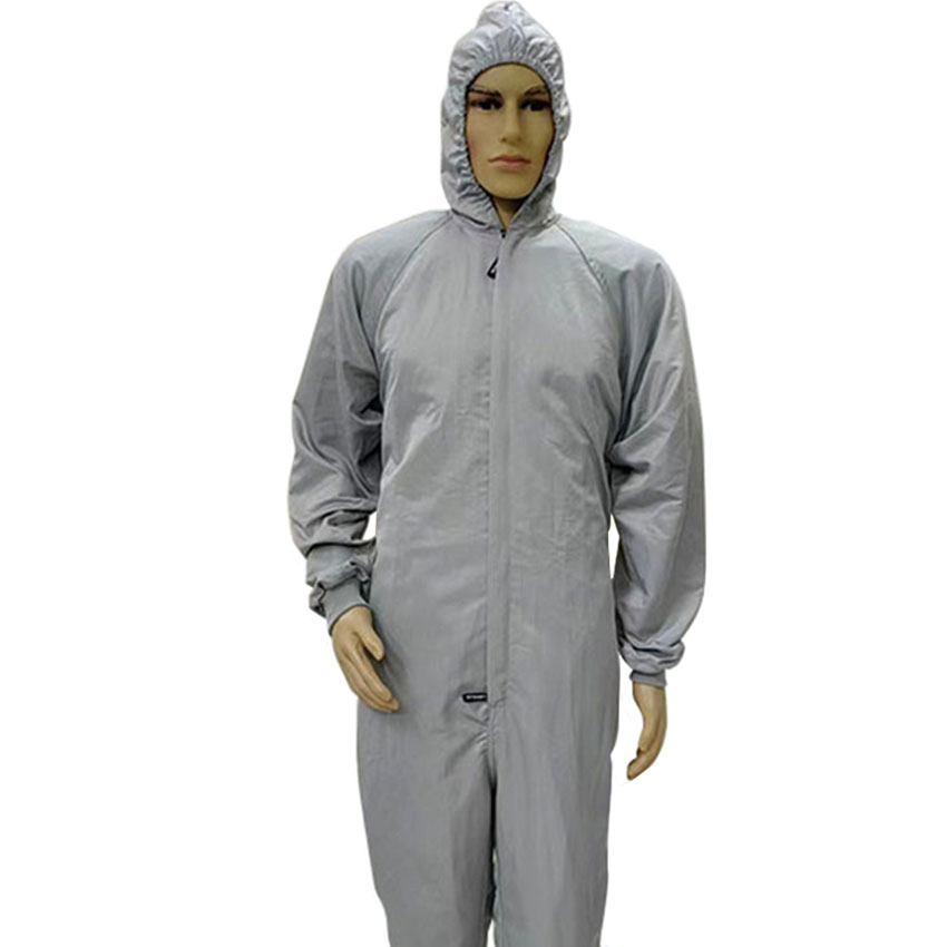 Ropa de trabajo ESD de pintura en spray libre de polvo para salas limpias y talleres