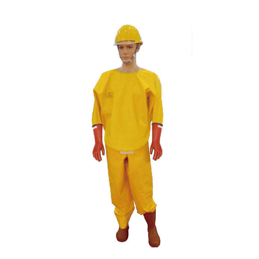Ropa de Trabajo Aislada de Electricista de Alta Tensión 10 Kv 20kv 30kv Chaqueta de Seguridad de Algodón y PVC con Traje Químico Protector Overoles de Trabajo