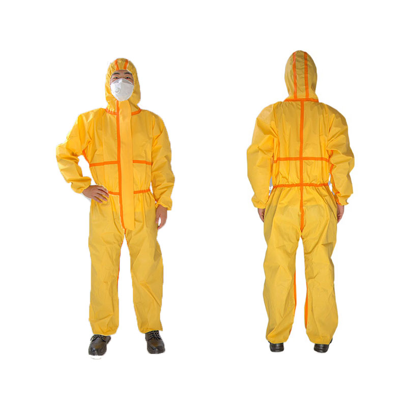 Cubierta protectora desechable impermeable ropa de aislamiento con ropa médica de alta calidad