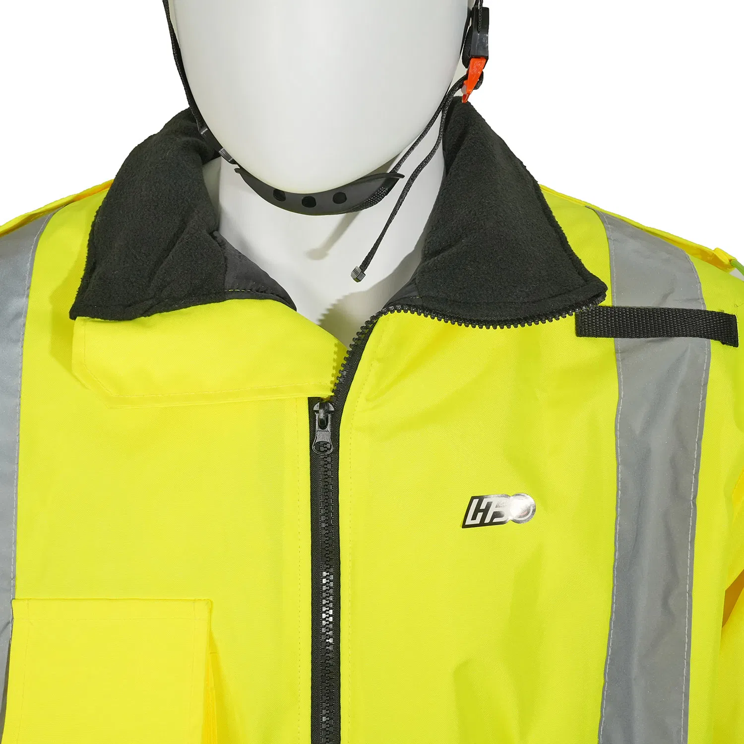 Ropa de seguridad impermeable y reflectante, traje de lluvia, bolsillos profundos reflectantes, cinta reflectante para ropa, abrigo de seguridad de alta visibilidad