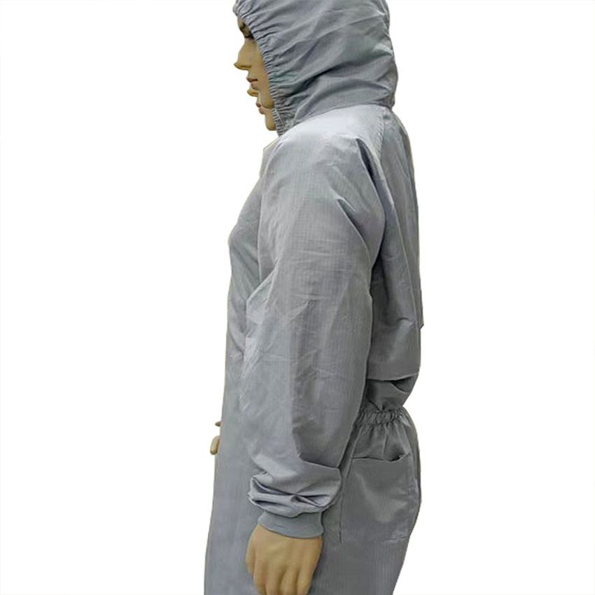 Ropa de trabajo ESD de pintura en spray libre de polvo para salas limpias y talleres