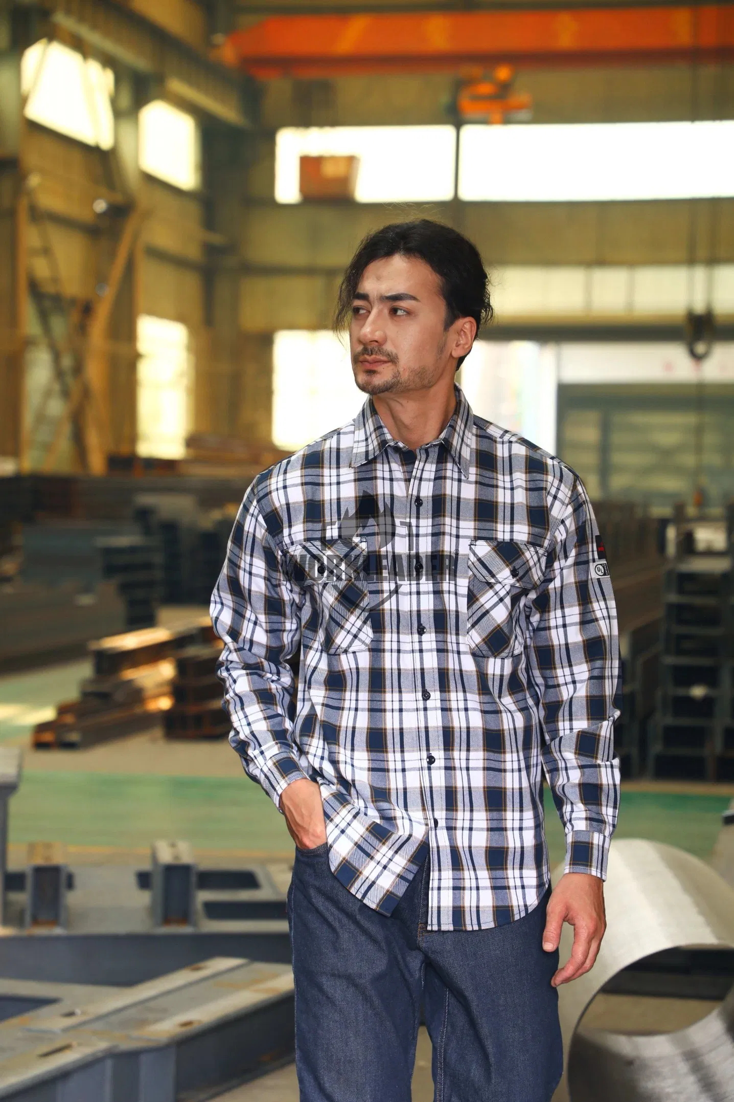 Ropa de trabajo protectora certificada CE de OEM Nfpa2112 camisa de seguridad