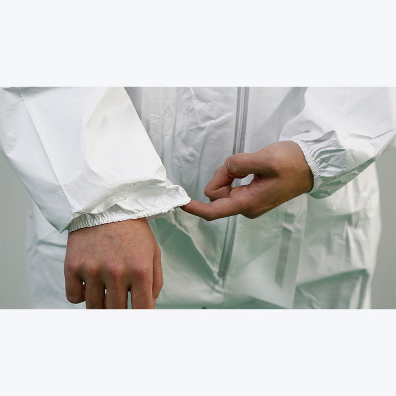 Mono desechable impermeable transpirable traje de trabajo blanco ropa protectora médica