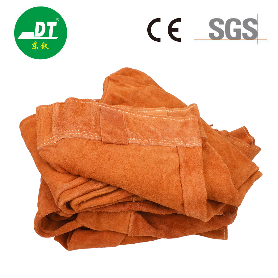 Ropa protectora de soldadura de cuero de vaca suave y cómoda