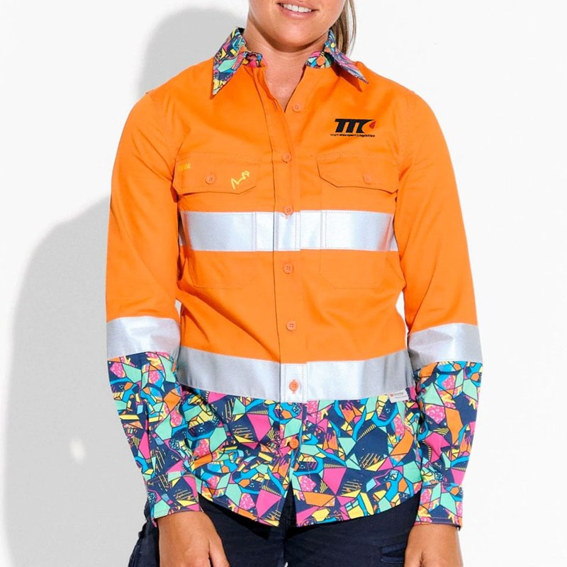 Camisas de alta visibilidad PPE industriales reflectantes para exteriores, ropa de trabajo para petróleo y gas
