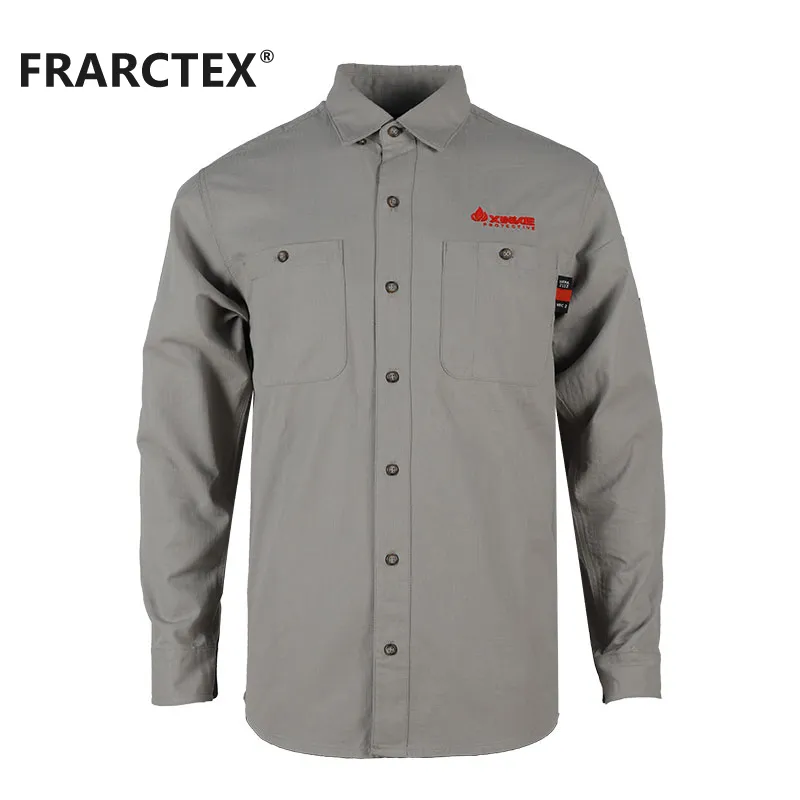 Proveedor de trajes de seguridad eléctrica, camisas de algodón retardantes de llama, ropa de construcción para vestimenta laboral