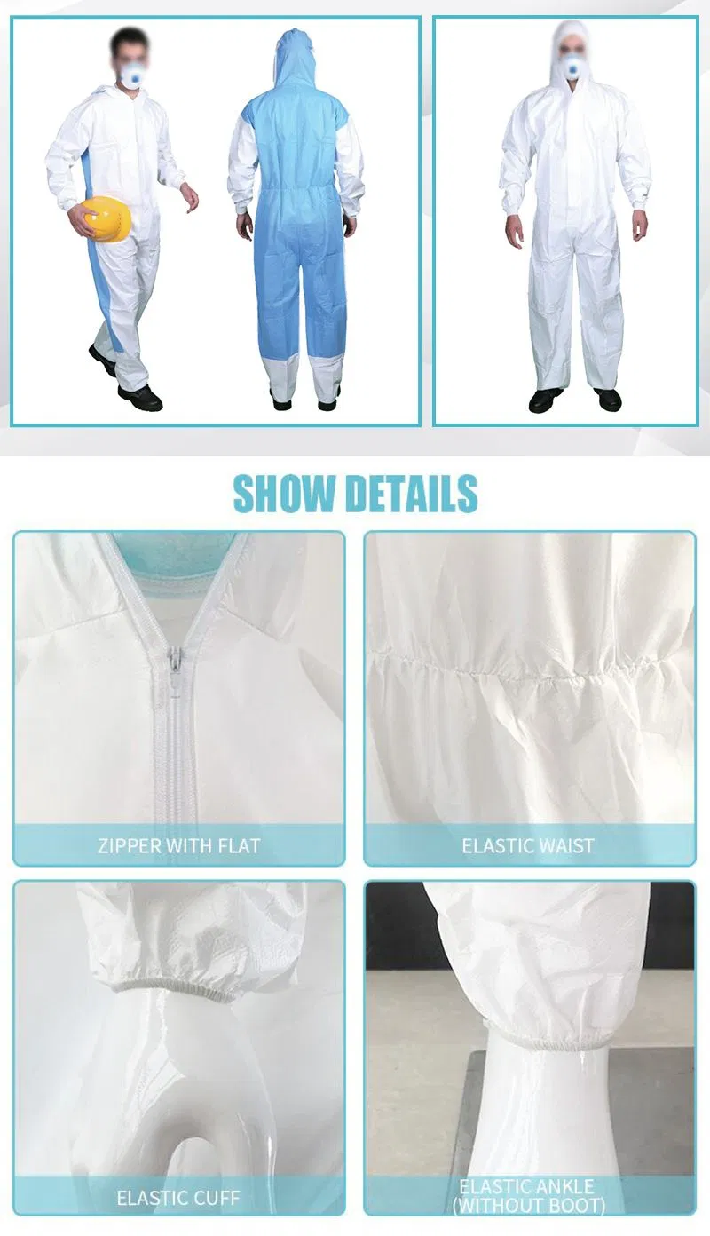 Ropa protectora desechable de seguridad