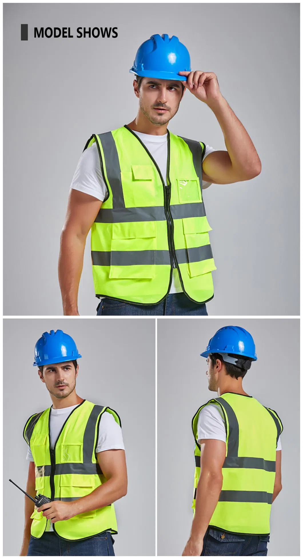 Ropa de trabajo de alta visibilidad y duradera hecha de telas transpirables