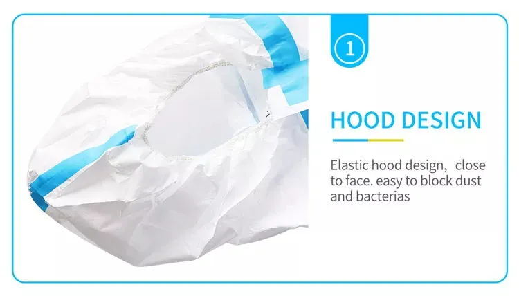 Ropa protectora desechable para uso médico