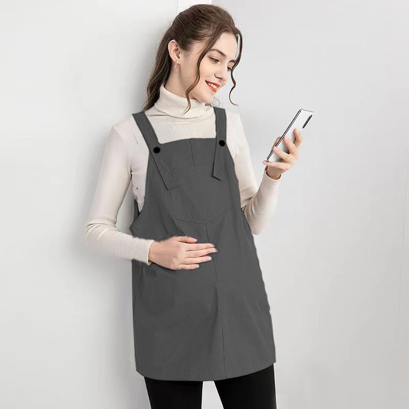 Ropa de protección contra la radiación para mujeres embarazadas, chalecos, vestido, bolsillo para el vientre